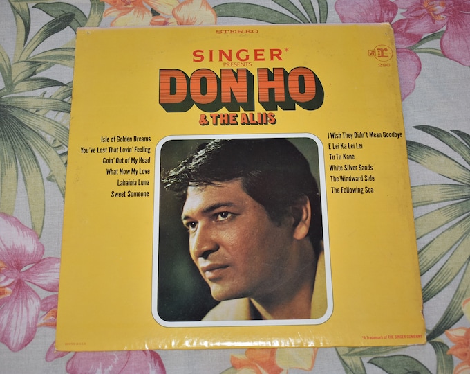 Vintage Don Ho And The Aliis – Singer Presents RS 286, RARE Vintage Record, Vintage Hawaii, Hawaiian Music, Hawaiian Vinyl Record Album