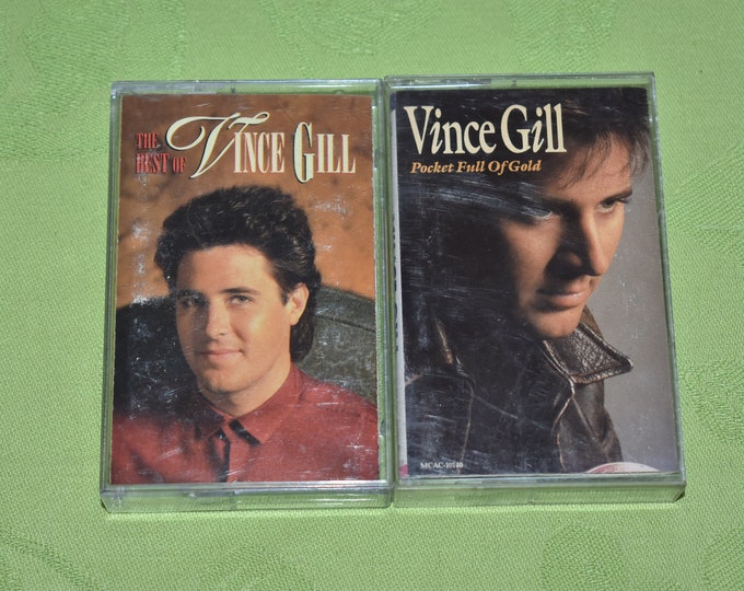 Vintage lot of 2 Vince Gill Country Music Cassette Tapes