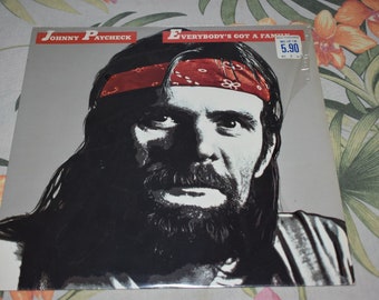 Johnny Paycheck – Everybody's Got A Family...Meet Mine,PROMO Military Sale Only, Vintage Rare Album Record, Folk Rock Record, Country Record