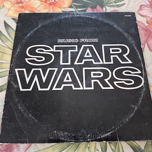 Vintage The Electric Moog Orchestra, Music from STAR WARS Vintage Vinyl Album Record MUS-8801, Star Wars Record, Musicor Records,Lucas Films