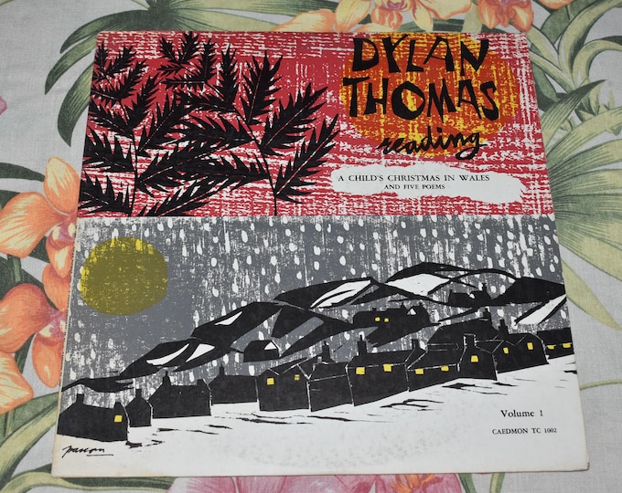 Vintage Dylan Thomas – Reading Volume 1 A Childs Christmas in Wales Vinyl Record TC 1002, Kids Christmas Record, Children's Record