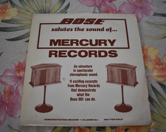 Vtg Bose Salutes The Sound Of Mercury Records MB-1001,Eastman Rochester Orchestra, London Symphony Orchestra, Minneapolis Symphony Orchestra