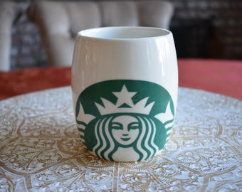 Starbucks White Green Mermaid Coffee Tea Mug Cup 14oz, Starbucks Retro Coffee Mug, Starbucks Label, Starbucks Coffee, Starbucks, Mermaid