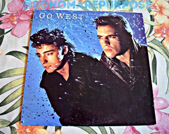 Vintage Go West Go West 1985, Vintage Vinyl LP Record Vintage Album Record, Rock and Roll Music, Go West, Peter Cox, Richard Drummie
