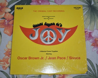 Vintage Oscar Brown Jr. / Jean Pace / Sivuca – Joy vinyl record LP Album, LSO-1166, Original Cast Recording