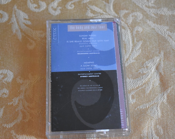 Vintage Joe Jackson The Body and Soul Tour Cassette Tape, Blues Rock Music, Rock N Roll, Cassette Tape, Live Album