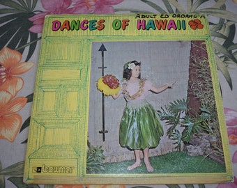 Vintage , RARE Vintage Record, Vintage Hawaii, Hawaii, Pineapple, Original Hawaiian Vinyl Record Tiki Style Album