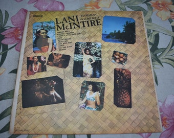 Vintage Lani McIntire & His Hawaiian Orchestra – Hawaiian Moonlight, Vintage Record, Vintage Hawaii, Hawaii, Pineapple, Tiki Style Album