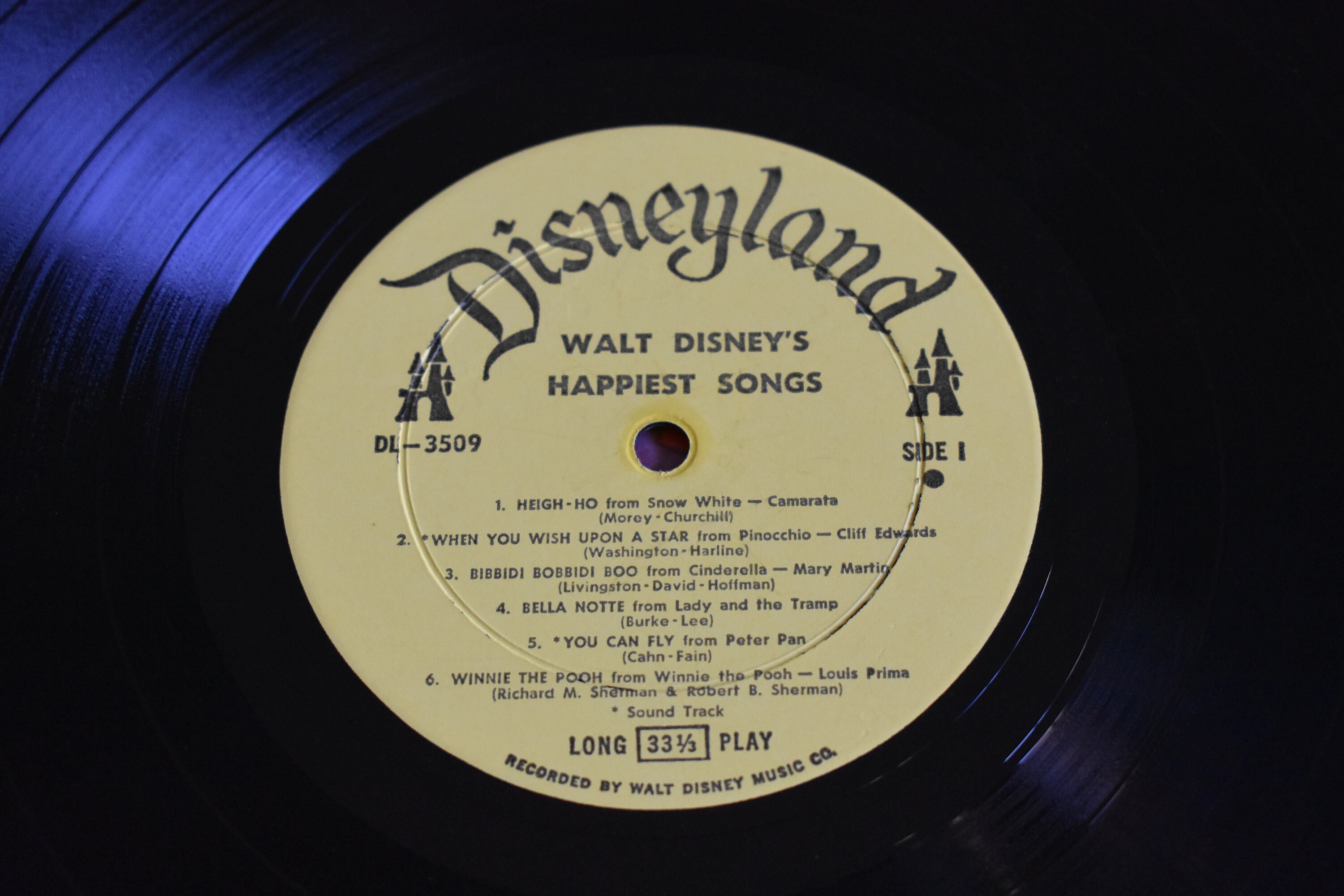 Walt Disney's Happiest Songs Vinyl Record Album LP