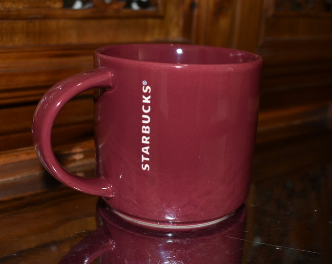 Starbucks Redish White engraved name Coffee Tea Mug 14oz, Starbucks Retro Coffee Mug, Starbucks Label, Starbucks Coffee, Starbucks, Mermaid