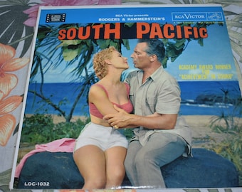 Vintage Original Hawaiian Vinyl Record Album, Rodgers & Hammerstein's South Pacific Soundtrack, RARE Vintage Record,Vintage Hawaii,Hawaiian