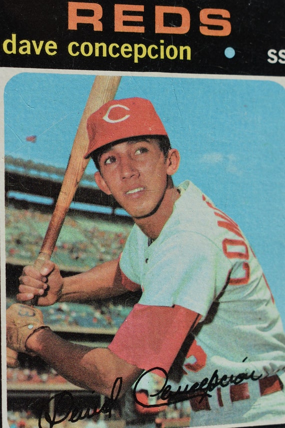 1971 Topps Dave Concepcion #14 Rookie Cincinnati Reds Baseball Card, Major  League Baseball,Sports Trading Card,Trading Cards,Cincinnati Reds