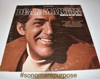 Dean Martin Gentle on my Mind Vinyl 33 LP Pop Music Vintage Vinyl Record Album Stereo 1968, Dean Martin,Rat Pack Music,Reprise