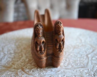 Coco Joes of Hawaii Hapa Wood Tiki Bar Canoe Ashtray Hawaii HW #10, Tiki God, Tiki Decor, Tiki Party, Tiki Bar,Man Cave, Hawaiian Ash Tray