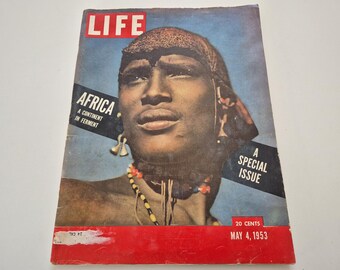 Vintage 1953 LIFE Magazine, Africa, Special Edition, Vintage Magazine, Magazine