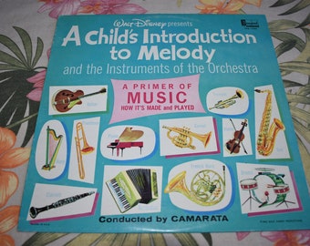 Vintage A Child's Introduction To Melody And The Instruments Of The Orchestra Vinyl Record Album 1964, Record, Childrens Record, Kids Record