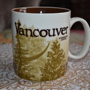 Starbucks Vancouver Canada Location Coffee Tea Mug 16oz, Starbucks Retro Coffee Mug, Starbucks Label, Starbucks Coffee, Starbucks, Mermaid