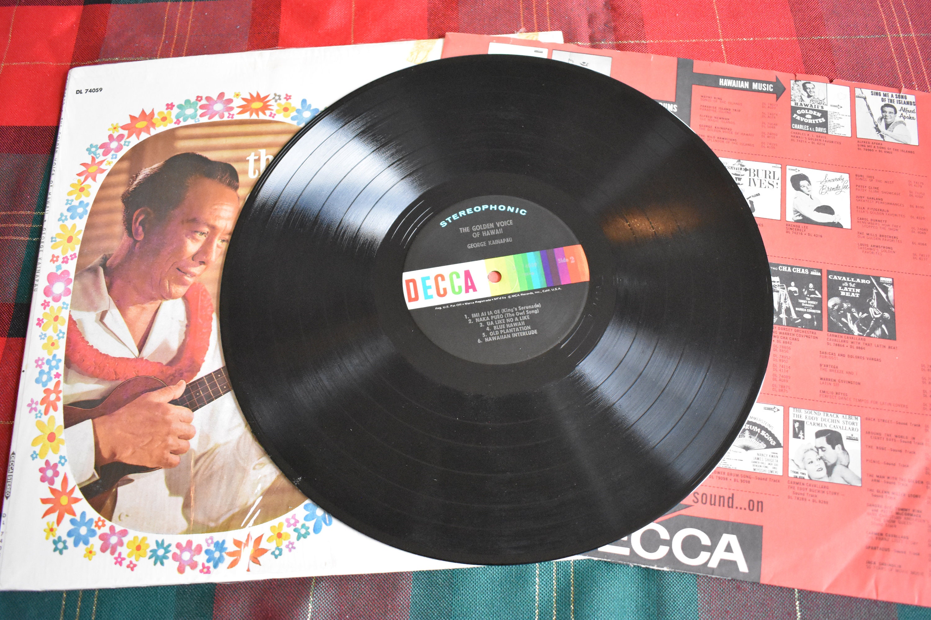 Vintage Original Hawaiian Vinyl Record Album, George