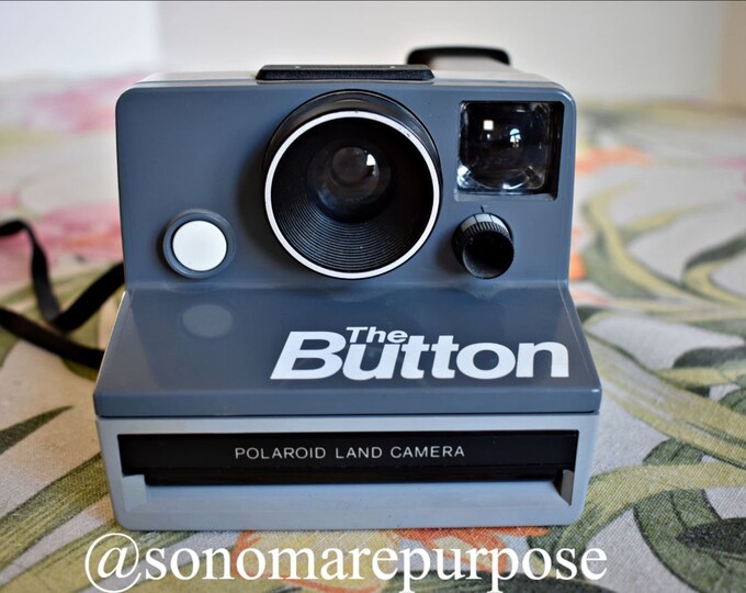 Vintage Polaroid Land Camera the Button, Polaroid Vintage Instant Film