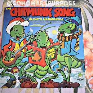 The Grasshoppers The Chipmunk Song Vinyl Album LP 8210  Vintage 1978, Record, Childrens Record, Kids Album , Peter Pan Records, Peter Pan