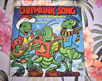 The Grasshoppers The Chipmunk Song Vinyl Album LP 8210  Vintage 1978, Record, Childrens Record, Kids Album , Peter Pan Records, Peter Pan