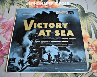 Victory At Sea Robert Russell Bennett- OST-RCA 1779 Mono Great Condition, RARE Vintage Record, Vintage Hawaii, Hawaiian, Hawaii
