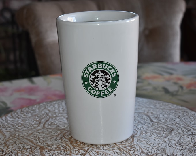 Starbucks Barista Series Cookie Jar / Coffee Tea Mug / Cup - NO LID, 7 inch Tall Retired Starbucks , Starbucks Label, Starbucks Coffee Mug