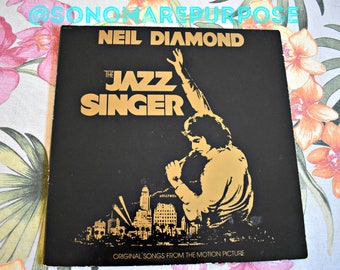 Vintage Neil Diamond The Jazz Singer Motion Picture Soundtrack 1980, Vintage Vinyl Record Album LP, Neil Diamond Rock and Roll, Rock