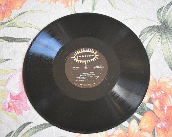 Vintage Rusty Warren – Knockers Up! 1960 Vinyl Record Jubilee JGM 2029 Near Mint Record, Rusty Warren Comedy Record, RECORD ONLY!