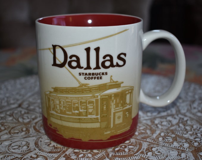 Starbucks Dallas Texas Collector Series Location Coffee Tea Mug 16oz, Starbucks Coffee Mug, Starbucks Label, Starbucks Coffee, Starbucks