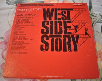 Vintage Mid Century Leonard Bernstein – West Side Story (The Original Sound Track Recording) Vintage Vinyl Record LP OL 5670