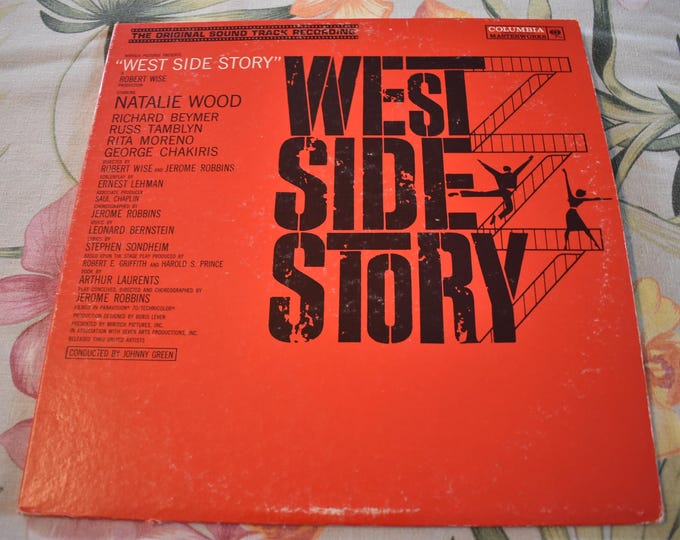 Vintage Mid Century Leonard Bernstein – West Side Story (The Original Sound Track Recording) Vintage Vinyl Record LP OL 5670