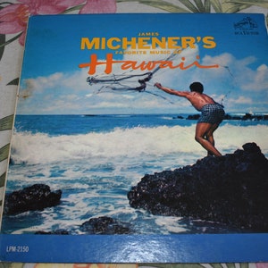 Vintage James Michener&#39;s Favorite Music of Hawaii, Vintage Hawaii, Hawaii, Pineapple, Hawaiian Vinyl Record Tiki Style Album LPM-2150