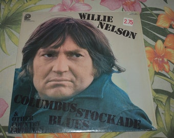 Vintage Willie Nelson – Columbus Stockade Blues & Other Country Favorites Vinyl Record Vintage Album, Folk Rock, Country Record, ACL-7018