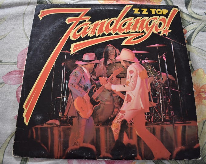 ZZ Top Fandango Vintage 1975 Vinyl Record, Rock and Roll, Rock, Warner Bros Records, ZZ Top Rock N Roll, zz Top Music