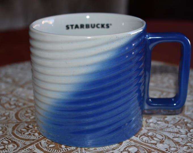Starbucks White Blue 3D Ceramic Coffee Tea Mug Cup 12oz, Starbucks Retro Coffee Mug, Starbucks Label, Starbucks Coffee, Starbucks, Mermaid