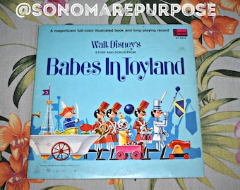 Walt Disney's Babes in Toyland Story and Songs  Vinyl Record ST 3913 Vintage 1961, Vintage Record, Children's Record, Kids Record,