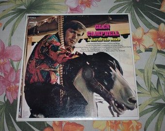 Vintage Glen Campbell – A Satisfied Mind Album Record 1968, Folk Record, Country Record, Vinyl Record, Glen Campbell Record SPC-3134