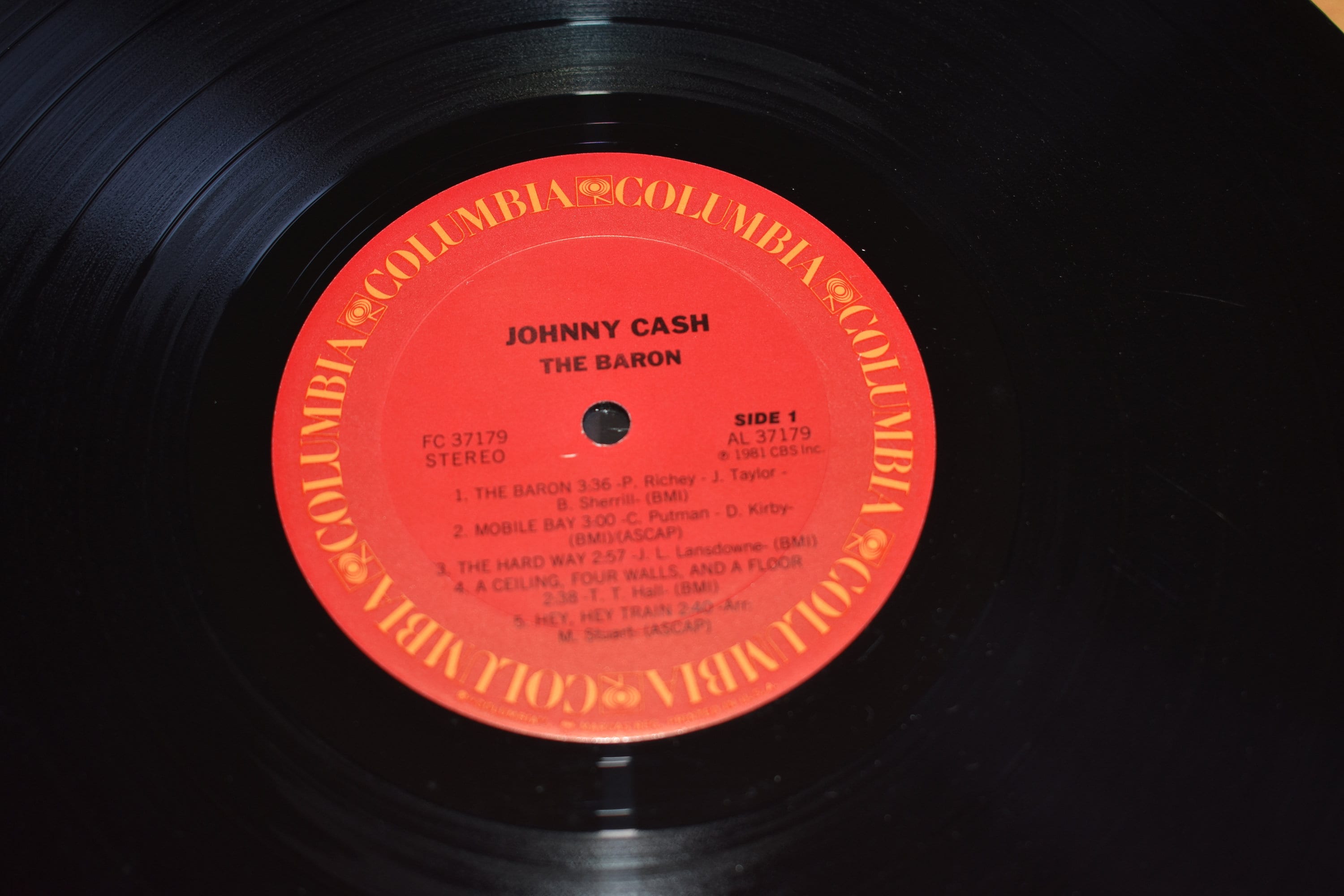 Johnny Cash The Baron Columbia Records FC37179, 1981 Country Vinyl