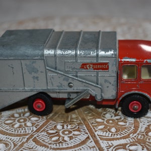 Vintage 1960s Vintage Original King Size Lesney Product Matchbox K-7 Refuse Truck in England No Box, Lesney Match Box Collectible Cars