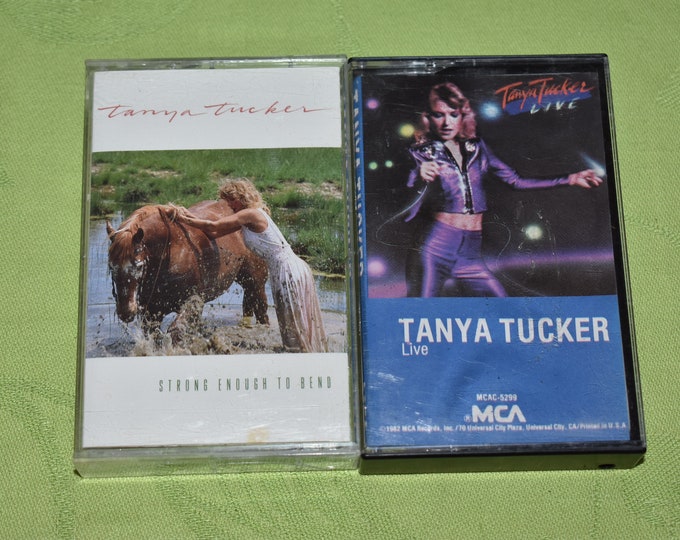 Vintage lot of 2 Tanya Tucker Country Music Cassette Tapes