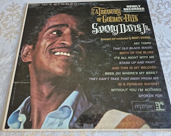 Vintage 1963 Sammy Davis Jr. A Treasury of Golden Hits Vinyl 33 LP Pop Music Vinyl Record Album Stereo, Sammy Davis Jr, Rat Pack, RS-6096
