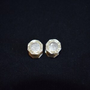 Boutons De Manchette Vintage Victorian Baer & Wilde - Émail Bleu-vert, Finition Argent, Occasion