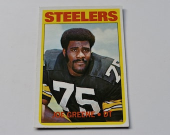 1972 Topps Football Mean Joe Greene Card # 230 NFL Pittsburgh Steelers, National Football League, NFL, Football Sports Trading Card, Cards