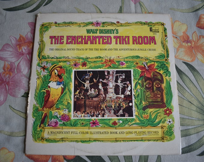 Featured listing image: Vintage 1968 Walt Disney Walt Disney's The Enchanted Tiki Room 3966 Vinyl Record Near Mint RARE, Tiki Bar Record, The Tiki Tiki Tiki Room