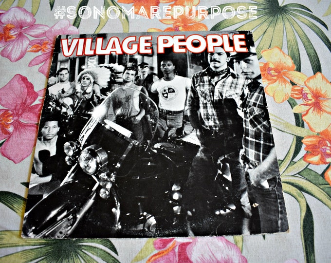 Village People Self Titled Debut Vintage 1977 LP Casablanca Vinyl Record Album, Vintage Record, Vintage 1970s,Disco Era,Vintage Disco Record
