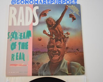 Rads Scream Of The Real  Stereo 1983 lp Vintage Rare PROMO Album Record, Rock and Roll Vinyl Record, Hard Rock, Heavy Metal Rock, Rock Roll
