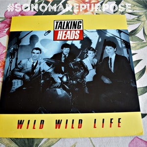 Vintage Talking Heads – Wild Wild Life Maxi Single 45 RPM 1986, Vinyl Record Near Mint Album Record, Talking Heads Music