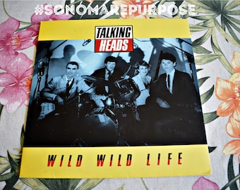 Vintage Talking Heads – Wild Wild Life Maxi Single 45 RPM 1986, Vinyl Record Near Mint Album Record, Talking Heads Music
