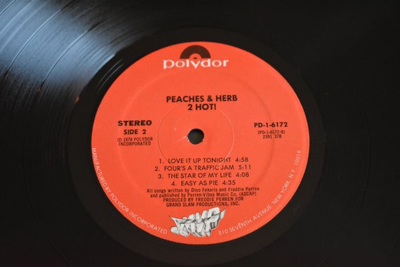 PEACHES & HERB LET'S FALL IN LOVE vinyl record
